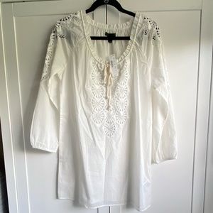 NWT J Crew Embroidered Cover Up